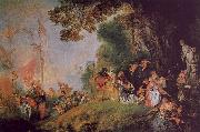 Jean-Antoine Watteau Pilgrimage to Cythera oil painting on canvas